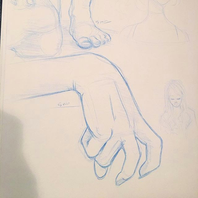 working on some 5 minute studies of hands and feet in my sketchbook wanting to really grow this year study drawing sketch sketching sketchbook draw