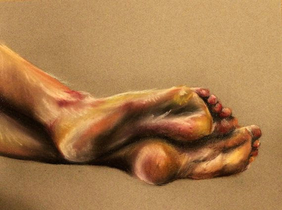 original feet drawing chalk pastel emilyryan philadelphia