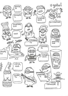 french regular er re ir verb conjugation worksheet minions no prep practice verb