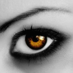 amber eyes