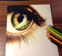 radioactive eye drawing by miriam galassi