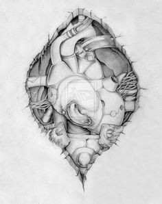 heart tattoo by jinocordero traditional art drawings illustration