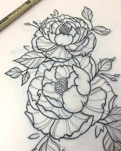 orna la on instagram peony d tattoo project peony tattoo flowers tattooproject girl girltattoo flowerstattoo sketch flowersketch drawing