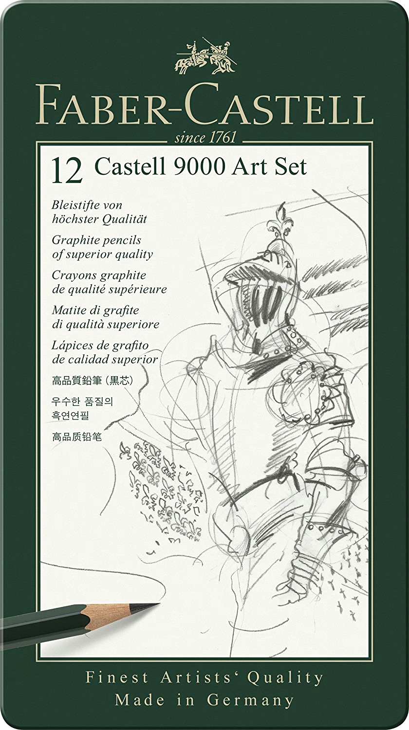 faber castell 119065 bleistift castell 9000 12er art set amazon de burobedarf schreibwaren