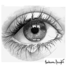 pencil drawings human eye