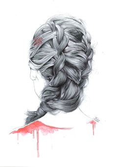 sketch of hair braids hair girl art cool drawing sketch illustration hairstyle hair ideas