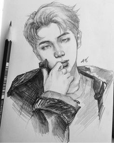 d d d n n d n pencil art ikon bts drawings memes taehyung namjoon drawing