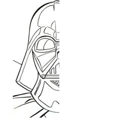 draw the other half of darth vader s helmet