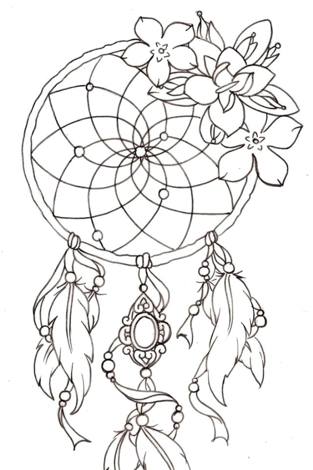 dream catcher lily tattoo