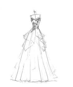 sketchy wedding dress drawings wedding dress illustrations drawings of dresses fashion illustrations