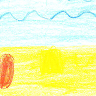 coogee beach a drawing by a seven year old girl represents social landscape