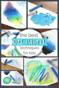 8 unique oil pastel techniques for kids