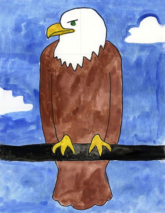 pdf tutorial for drawing an eagle good for kinder and up art projects for kids eagle howtodraw directdraw