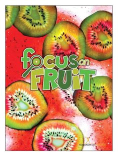 use this colorful nutrition poster anywhere the idea of promoting fresh seasonal fruit is