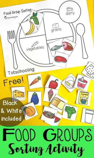 teach kids about healthy eating with a food group sorting activity totschooling blog printables for toddlers preschool kindergarten preschool