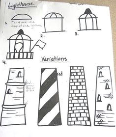 i like this little twist lighthouse drawing lighthouse art