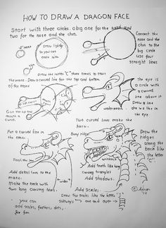 this is the worksheet for my lesson on how to draw a dragon it is