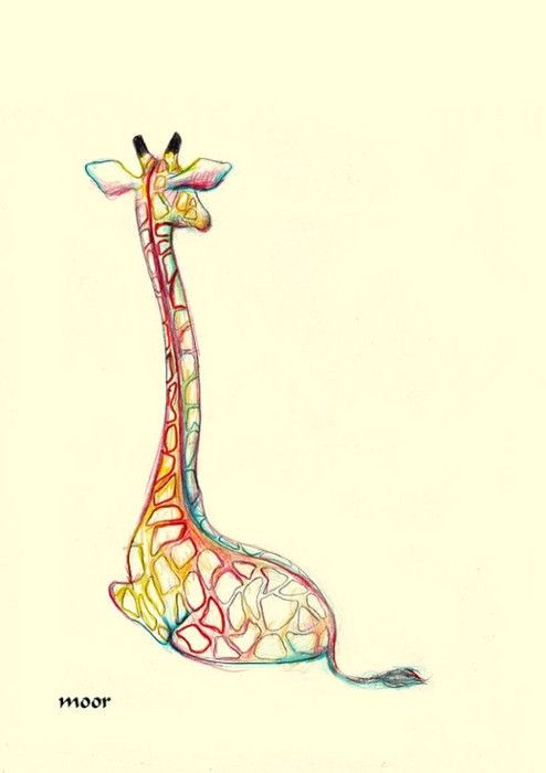 tattoo when i was little i loved giraffes because i was so much taller than