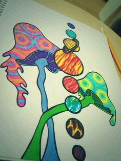 trippy drawing shroomies