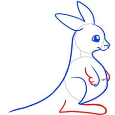 animals how to draw a kangaroo for kids kangaroo drawing drawn together zoo