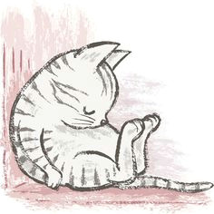 drawing paintbrush cats