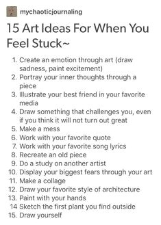 art ideas when you don t have any