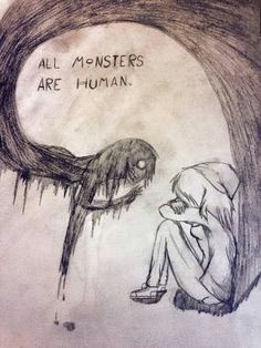 here are some anxiety and depression pictures i find them really interesting because they are just monsters inside of us