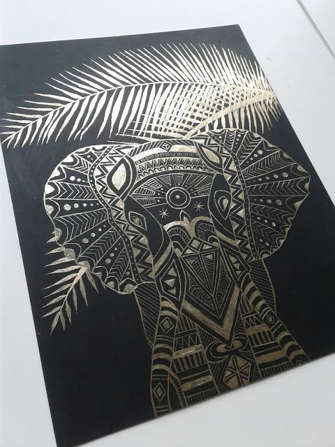 a faithful attempt gold scratch art drawings