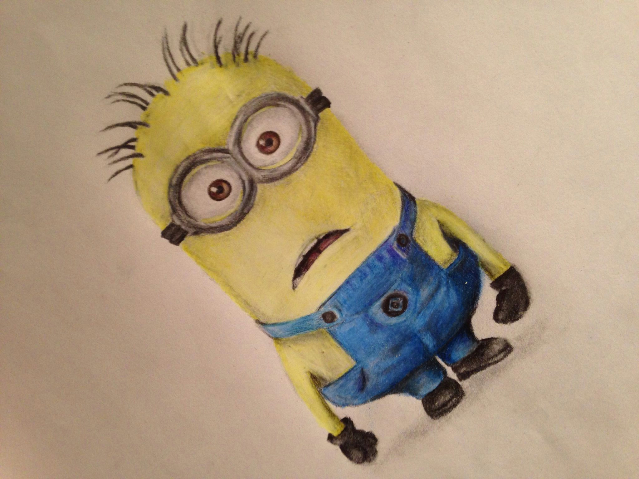 minion colored pencil and graphite despicable me