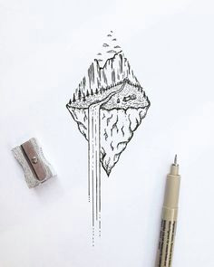 111 cool things to drawi drawing ideas for an adventurer s heart waterfall tattoo