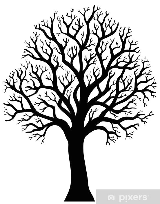 silhouette of tree without leaf 2 pixerstick sticker wall decals