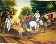image result for tamil village life paintings clipart