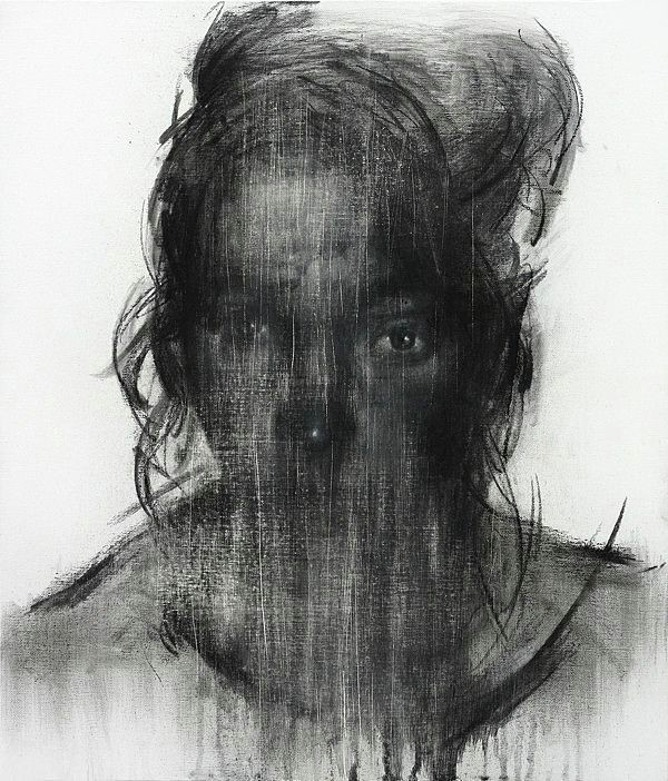 charcoal on canvas 2013 by kwangho shin