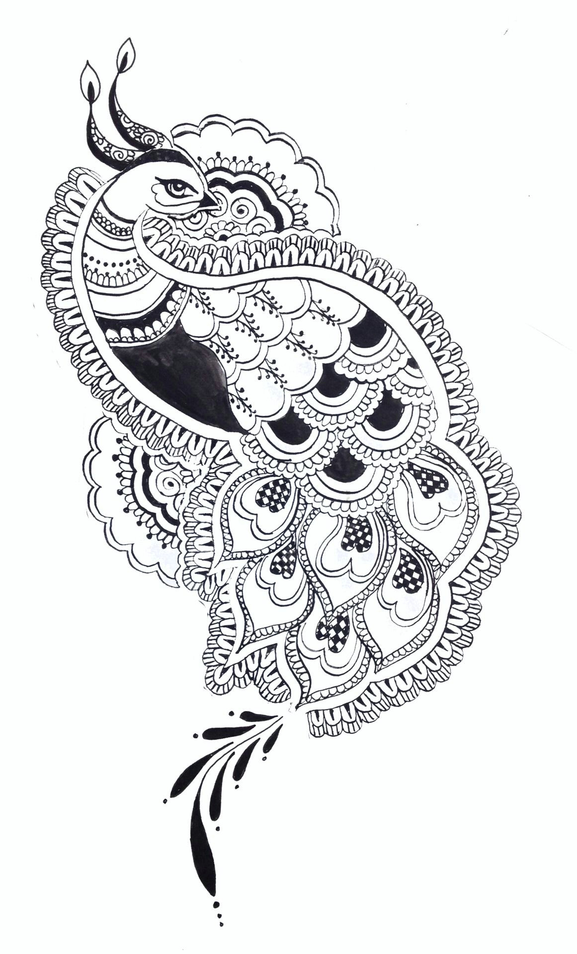 black and white peacock design google search