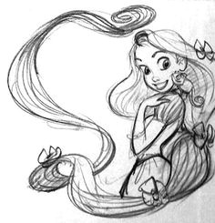 what to do with the hair rapunzel sketch tangled rapunzel disney tangled tangled