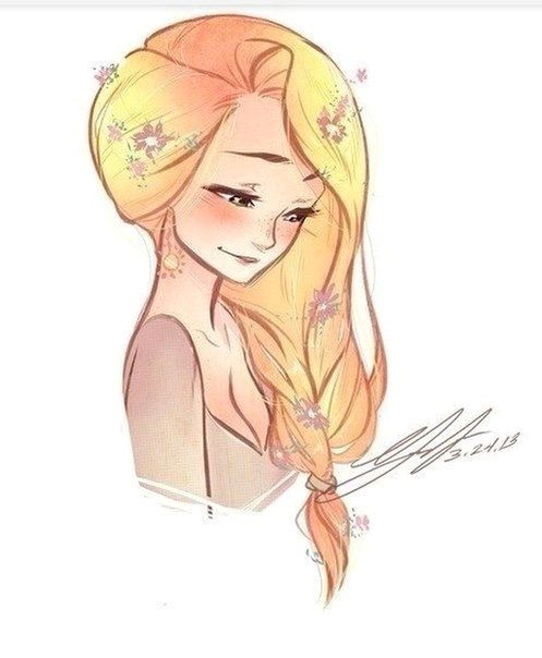 human drawing drawing ideas profile disney art rapunzel tangled disney fine art disney concept art