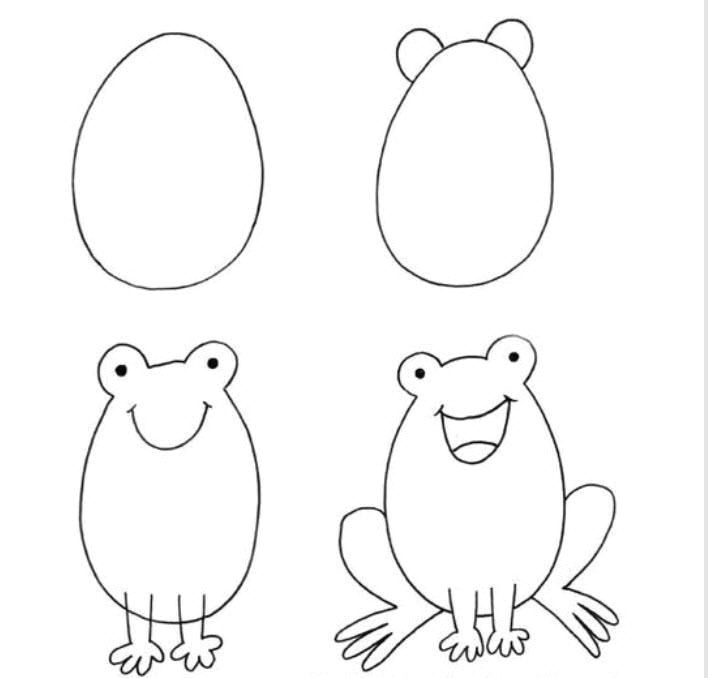 how to draw a frog i need to save these types of things so i can impress the little ones by being able to draw simple yet good