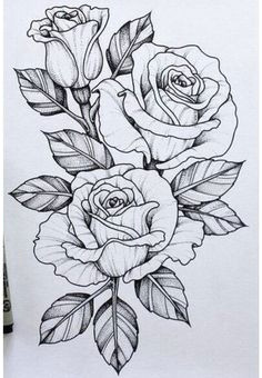 25 beautiful flower drawing ideas inspiration flowers drawnrose