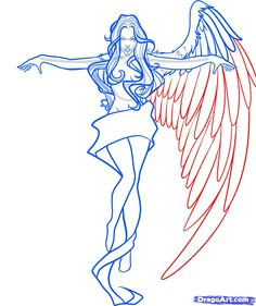 how to draw fantasy anime how to draw an angel cross step by step fantasy