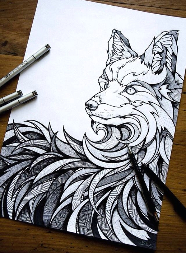 wolf if you guys have zentangled or even just doodled something i would love