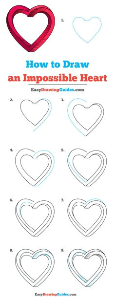 how to draw a hibiscus really easy drawing tutorial how to draw impossible heart