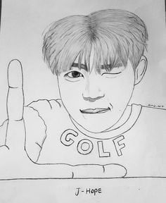 my j hope drawing a hope you will like it d d d