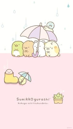 sumikko umbrella cute kawaii animals kawaii cute cute backgrounds cute wallpapers iphone