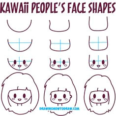 guide to drawing kawaii characters part 1 how to draw kawaii people expressions faces body poses