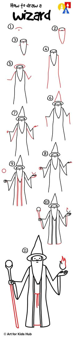learn how to draw a wizard this is a super fun and easy art project to do with kids and students all you need is paper and something to draw with