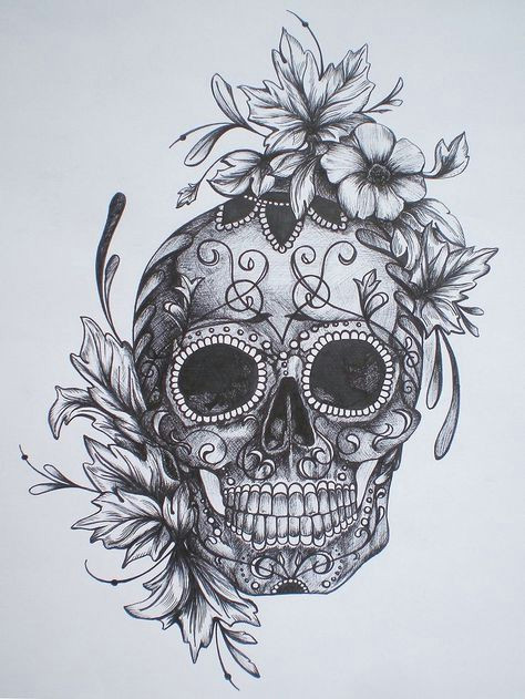 bildergebnis fur calaveras tattoo tattooideen pinterest tattoos skull tattoos und sugar skull tattoos