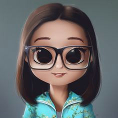 cartoon portrait digital art digital drawing digital painting character design