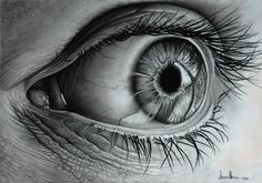 eye realistic pencil drawingsart