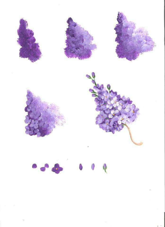 step by step how to paint purple lilac flowers painting tutorial art ideas tips for acrylic oil watercolor pastel drawing and prophetic art