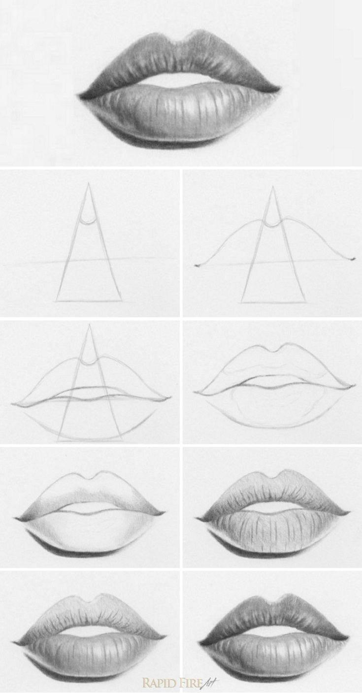 tutorial how to draw lips a very simple way to draw lips you can even use this method to draw different types of lips by making just a few changes in step
